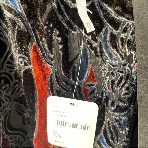 Free People Velvet Halter Tie Neck Tunic Top - Picture 7 of 9